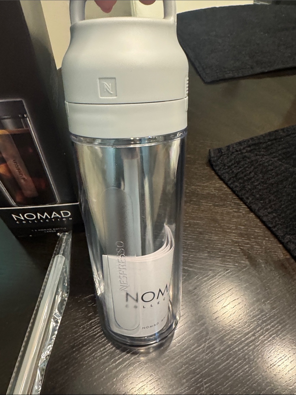 Nespresso Nomad Bottle in Gray and Clear - Picture 5 of 7